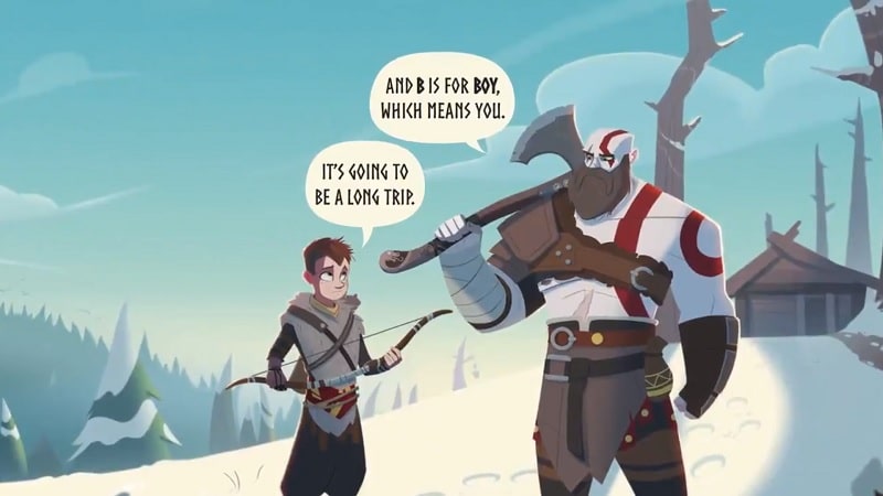 Image 1 : God of War se décline en BD pour (grands) enfants