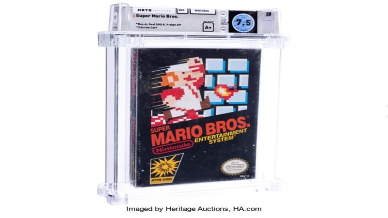 Image 1 : Vente aux enchères record d’une version de Super Mario Bros vendue 114 000 dollars