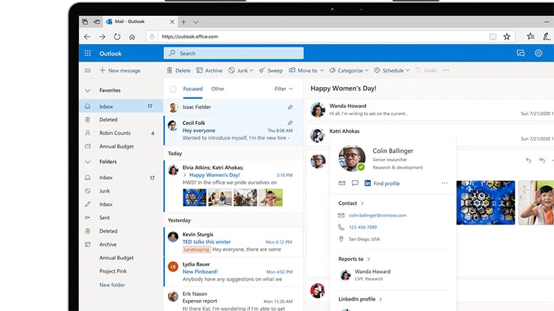 Image 1 : Outlook sur le web : Microsoft intègre Google Agenda à son service de messagerie