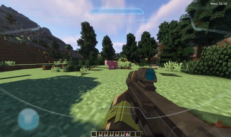 Image 2 : Minecraft : un joueur a recréé une séquence de la campagne de Halo Infinite