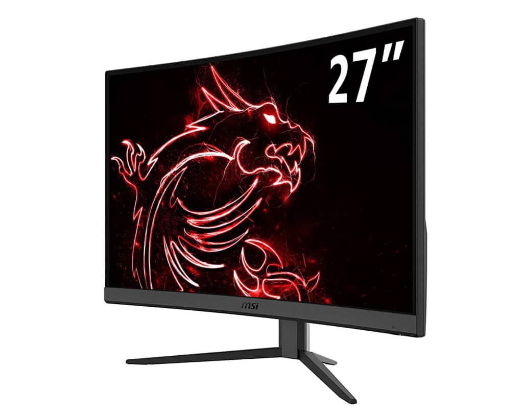 Image 1 : Le moniteur gamer MSI Optix G27C4 (27 pouces, 165 Hz, FreeSync, incurvé) à seulement 250 €