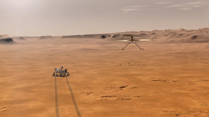 Image 1 : NASA : de quoi sera capable l’hélicoptère Ingenuity qui doit survoler Mars ?