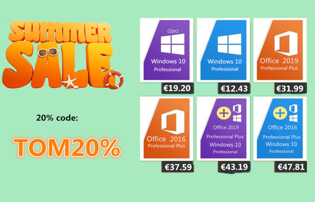 Image 1 : La licence de Windows 10 Pro pour 2 PC est à 19,20 € chez CDKoffers