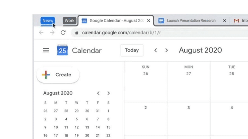 Image 1 : Google Chrome améliore la gestion des onglets et ajoute d'autres fonctionnalités pour faciliter le télétravail