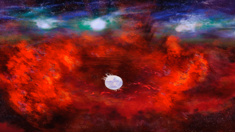 Etoile dans supernova