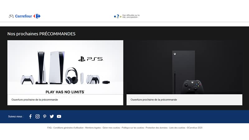 Image 1 : PS5 et Xbox Series X : le prix des deux consoles et des accessoires a fuité sur le site de Carrefour