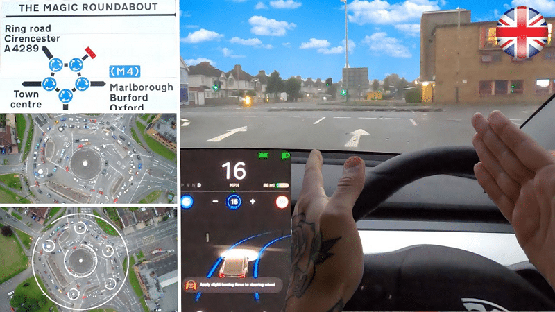 Image 1 : Tesla : la police avertit un YouTuber après qu'il a testé l'Autopilot de sa voiture dans un rond-point