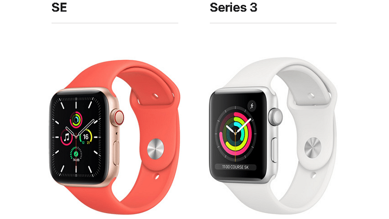 Apple Watch SE vs Series 3 - Apple