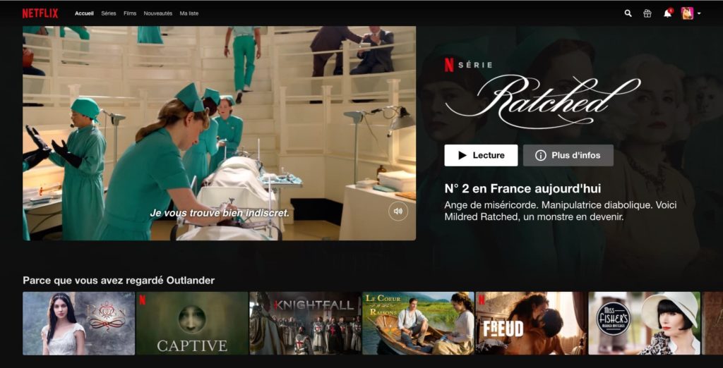 netflix interface