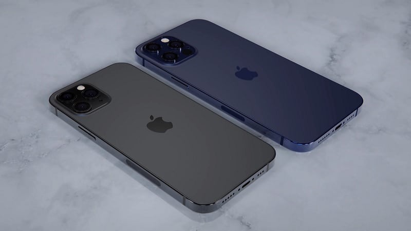 Deux couleurs de l'iPhone 12
