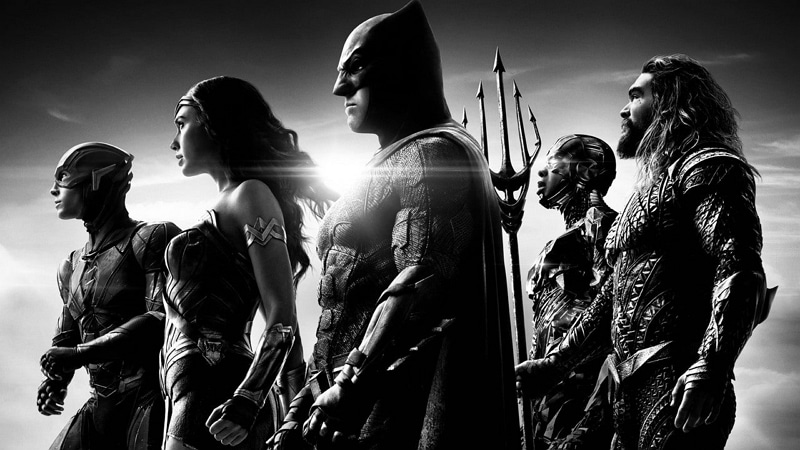 Flash, Wonder Woman, Batman, Cyborg et Aquaman