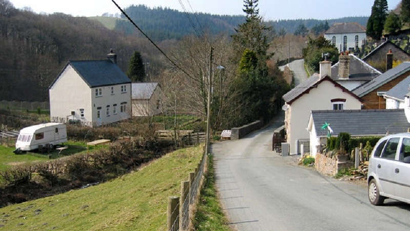 Le petit village d'Aberhosan du Pays de Galle au Royaume-Uni