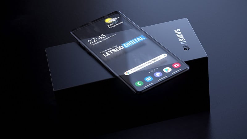 Concept du smartphone transparent de Samsung