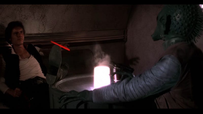 Le duel entre Han Solo et Greedo. Crédits : LucasFilm
