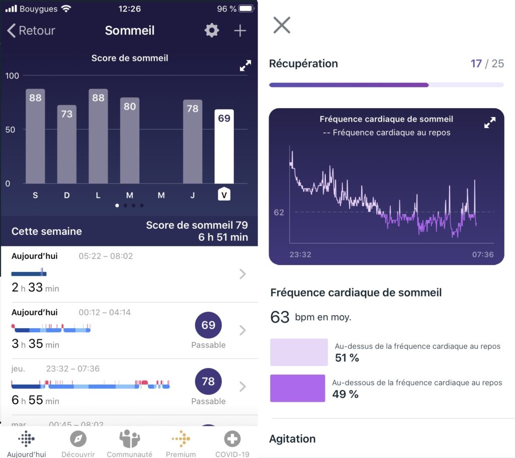 Taux d'oxygène pendant le sommeil - Fitbit Community