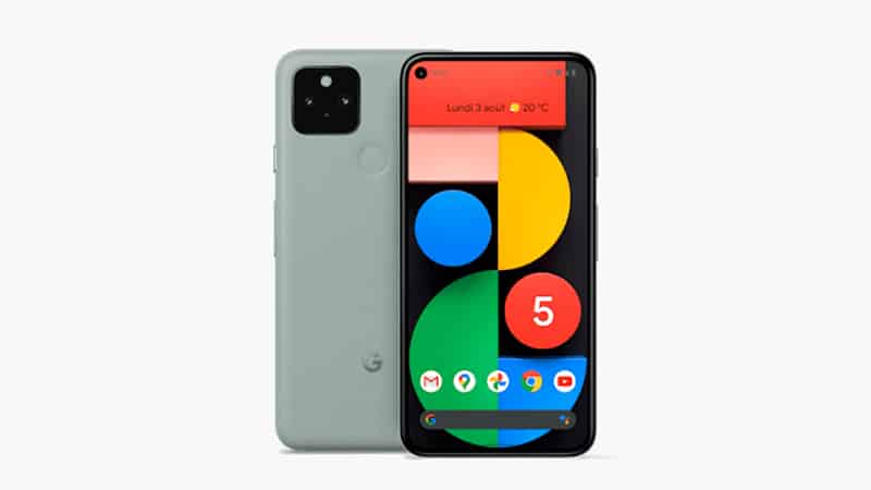 Google Pixel 5 en couleur "Subtilement sauge"