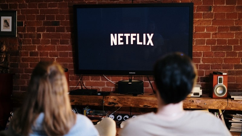 Netflix sur un écran de télévision
