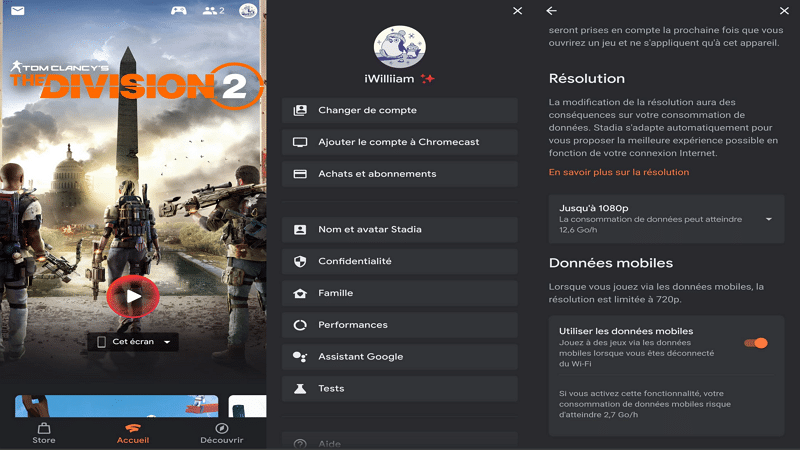 Stadia sur smartphone - William Zimmer / Tomsguide.fr