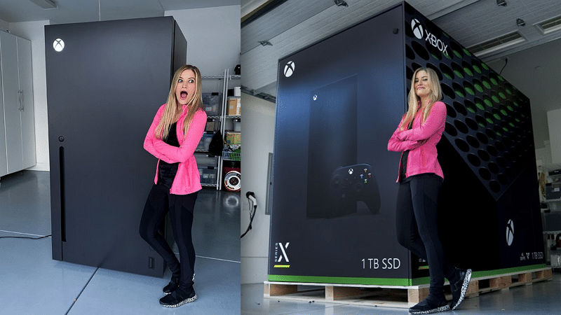 Xbox Series X réfrigérateur - iJustine / Youtube