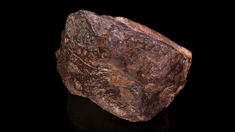 Une météorite chondrite de type H4. Crédits : Wikipédia