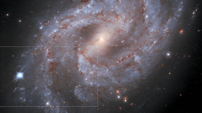 Une supernova, origine possible d'un magnétar. Crédits : NASA/hubblesite.org