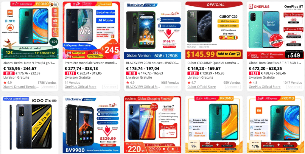 Image 1 : Single's Day sur AliExpress : TV Xiaomi, OnePlus, aspirateur robot... des ventes à prix cassés