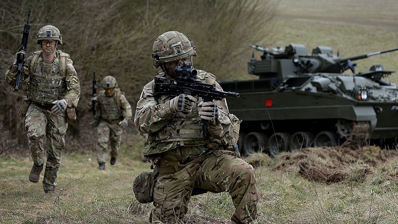 Des soldats britanniques en pleine action