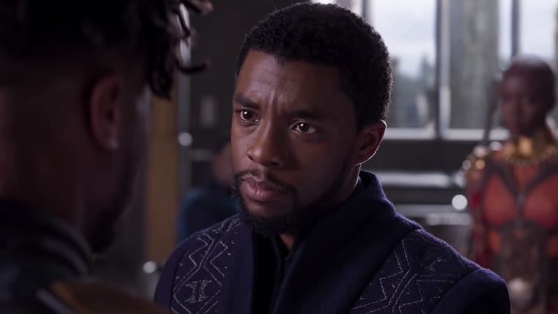 Chadwick Boseman (roi T'Challa) dans le film Black Panther