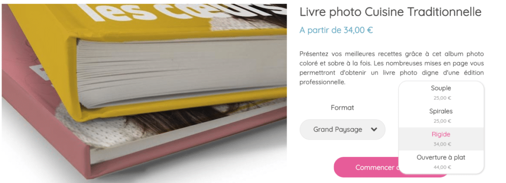 Créer son livre photo A4 portrait avec