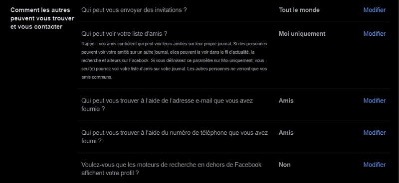 comment mettre profil fb en prive