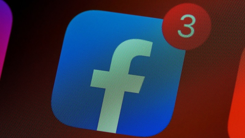 Le logo de l'application mobile Facebook