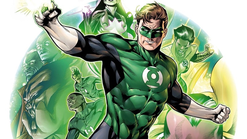 Le super-héros Hal Jordan de Green Lantern