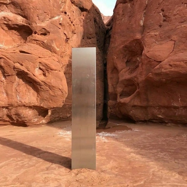 Le monolithe mystérieux du désert de l'Utah