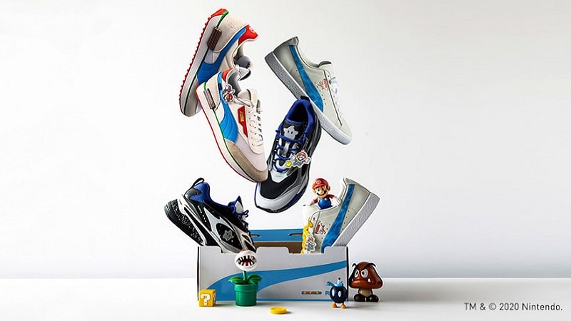 Les baskets issues de la collaboration entre Nintendo et Puma