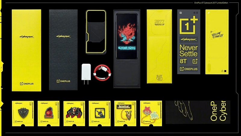 OnePlus 8T Cyberpunk 2077 Edition boîte - OnePlus