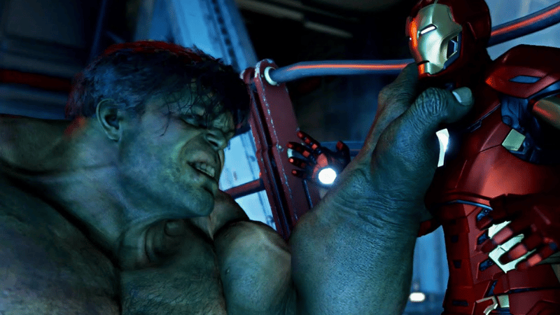 Hulk perd le combat contre Iron Man