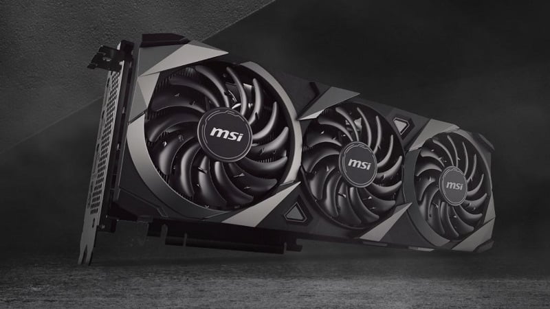 La MSI RTX 3090 Ventus 3X. Crédits : MSI.