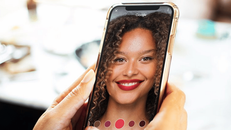 Google Maquillage en réalité augmentée - Google