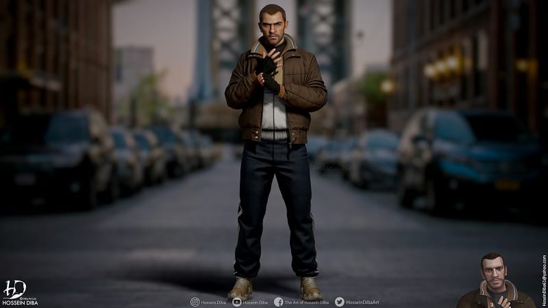 Niko Bellic de GTA IV en version next-gen