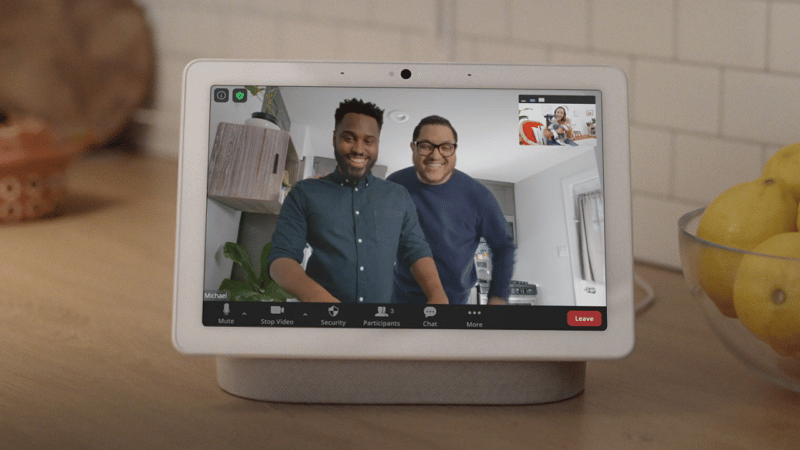 Zoom sur le Google Nest Hub Max - Google