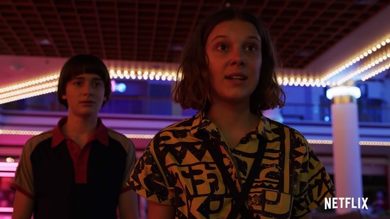 Millie Bobby Brown dans le rôle d'Eleven dans la saison 3 de Stranger Things