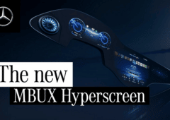 Ecran MBUX Hyperscreen 56 pouces pour l'EQS