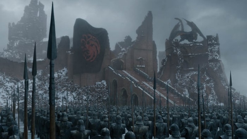 Image extraite du dernier épisode de la saison 8 de Game Of Thrones 