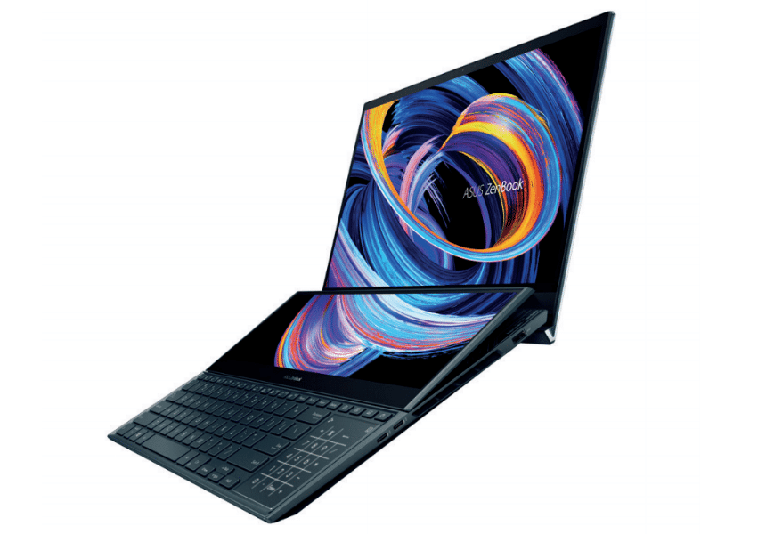 Image 1 : Asus rafraichit ses ZenBook (Pro) Duo en y intégrant la charnière du Zephyrus Duo