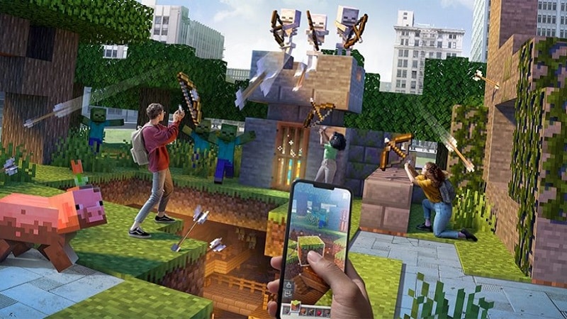 Minecraft Earth est un jeu mobile en réalité augmentée