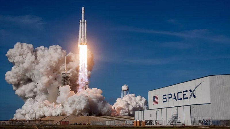 Falcon Heavy lors de son vol d'essai
