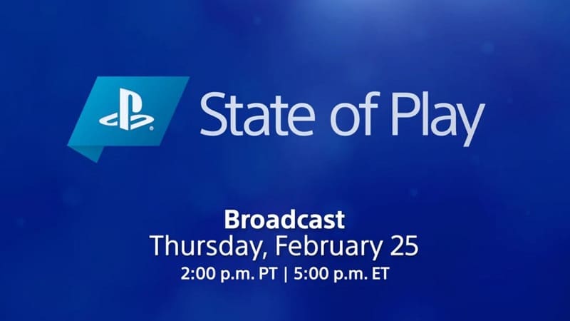 Annonce du State of Play pour demain jeudi 25 février à 22h. Crédit : PlayStation