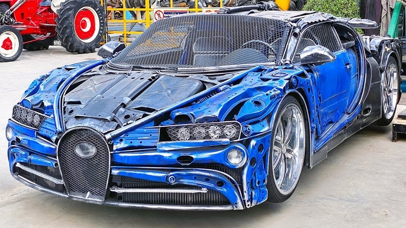 Bugatti Chiron en ferraille - CB Media