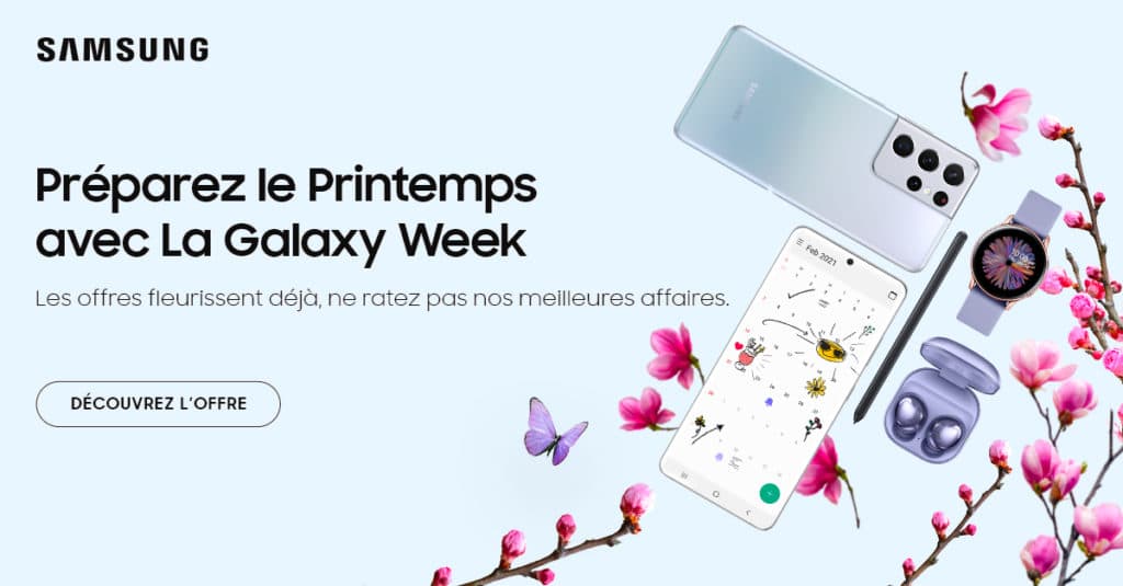 Image 1 : Le Galaxy S21 et bien d’autres produits Samsung à prix cassé pour la Galaxy Week