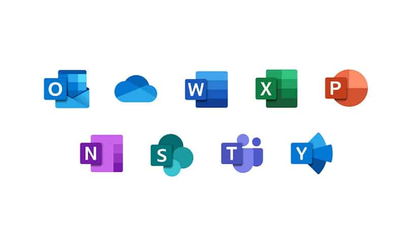 Les logos des applications Office